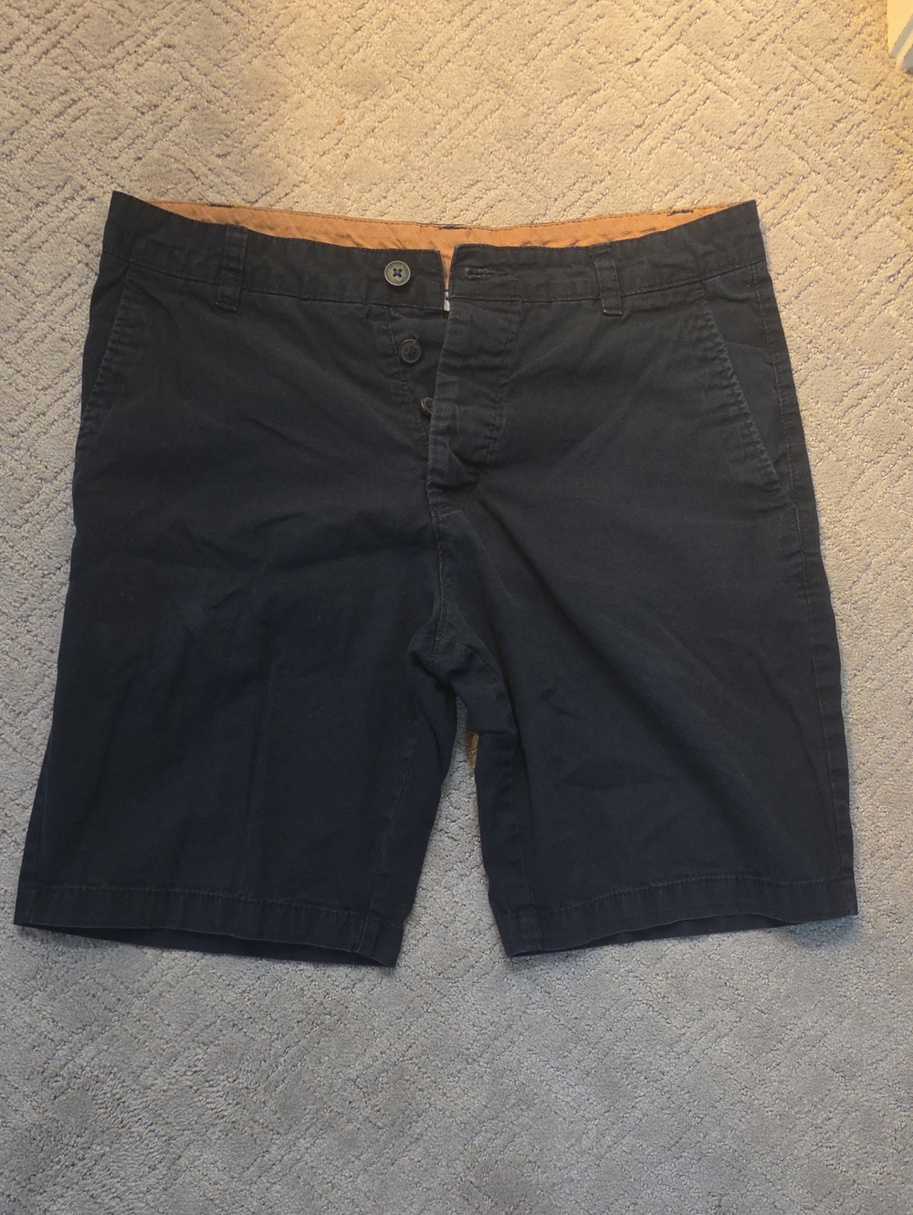 Divided Men's Dark Navy Flat-Front Shorts